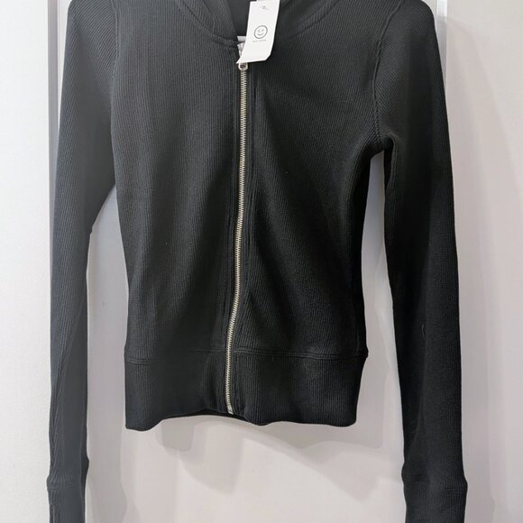 Gilly Hicks Waffle Zip-Up Hoodie Medium - Picture 7 of 7